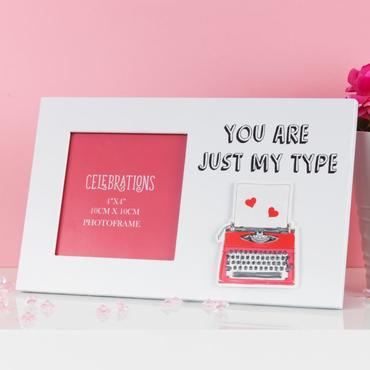 True Valentine 'You Are Just My Type' Photo Frame 4" x 4" product image