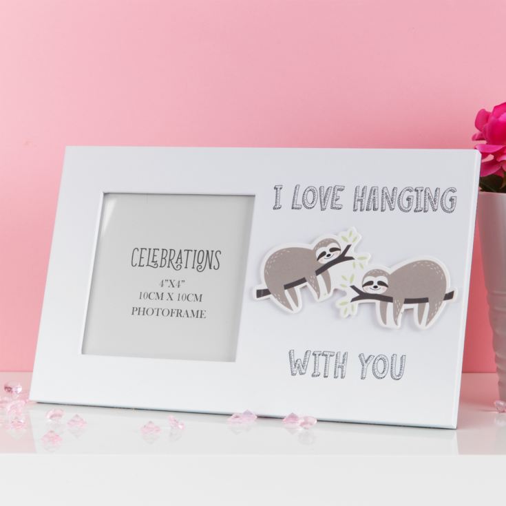 4" x 4" - True Valentine Frame - I Love Hanging with You product image