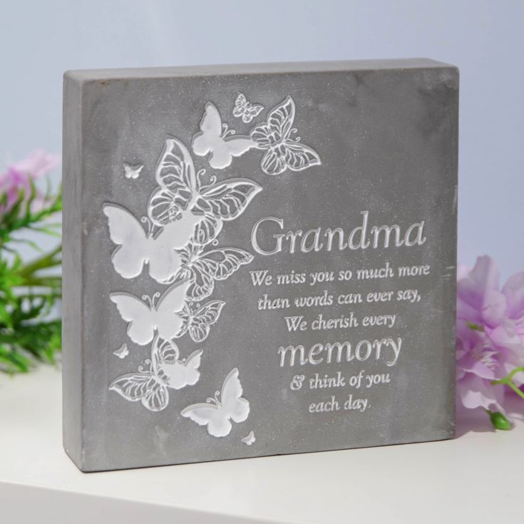 Thoughts of You Graveside Square Plaque - Grandma product image