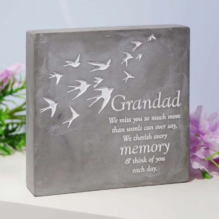 Thoughts of You Graveside Square Plaque - Grandad product image