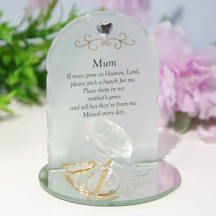 Thoughts of You Rose Plaque - Mum product image
