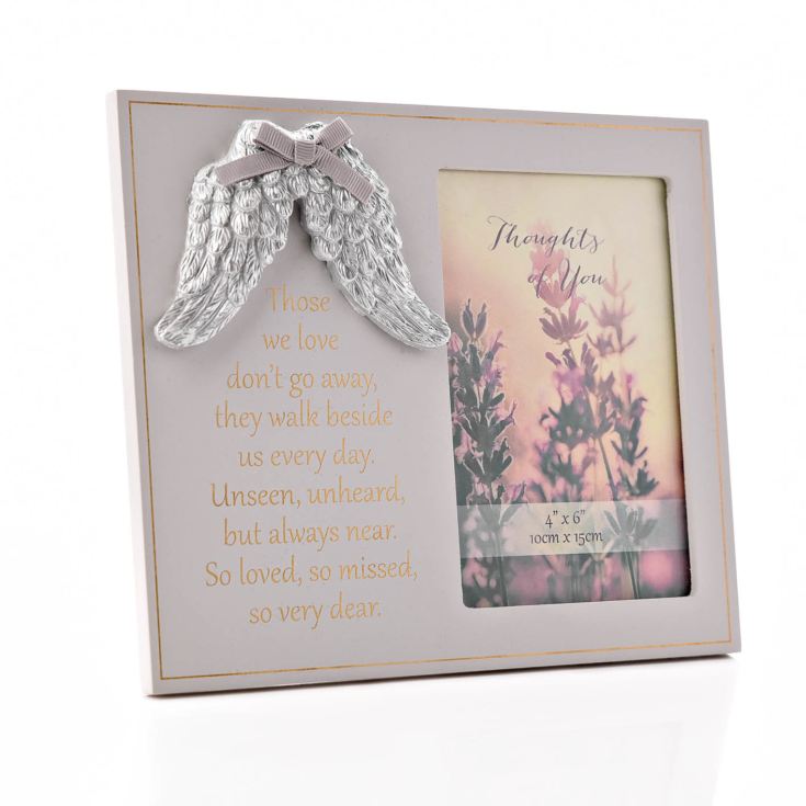 Thoughts of You Angel Wings Photo Frame 4" x 6" product image