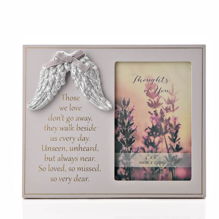 Thoughts of You Angel Wings Photo Frame 4" x 6" product image