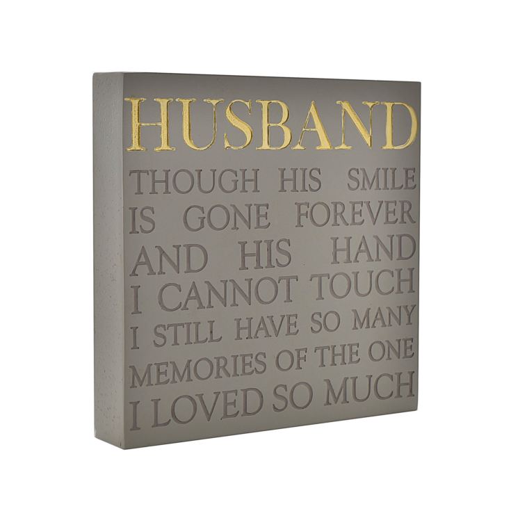 Thoughts of You Memorial Square Plaque - Husband product image