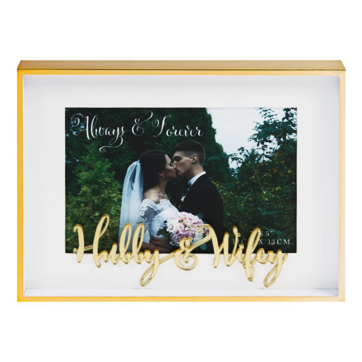 7" x 5" - Always & Forever Photo Frame - Hubby & Wifey product image