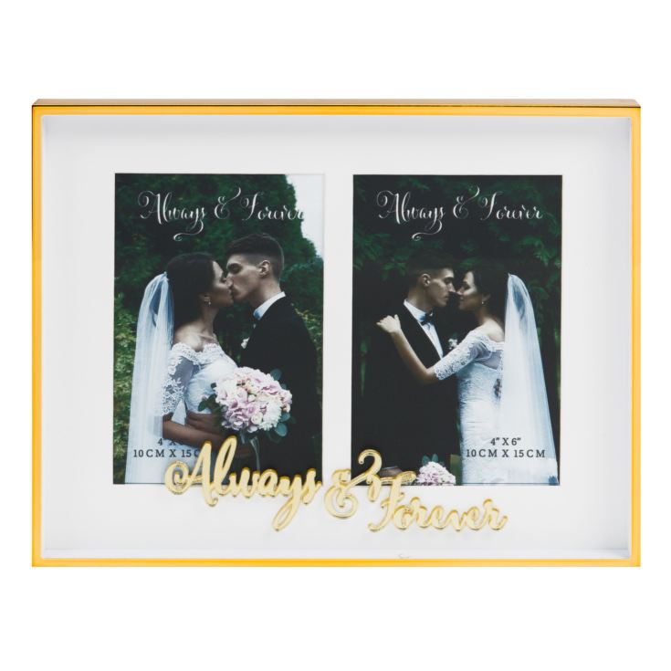 4" x 6" - Always & Forever Double Aperture Photo Frame product image