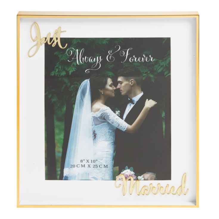 8" x 10" - Always & Forever Photo Frame - Just Married product image