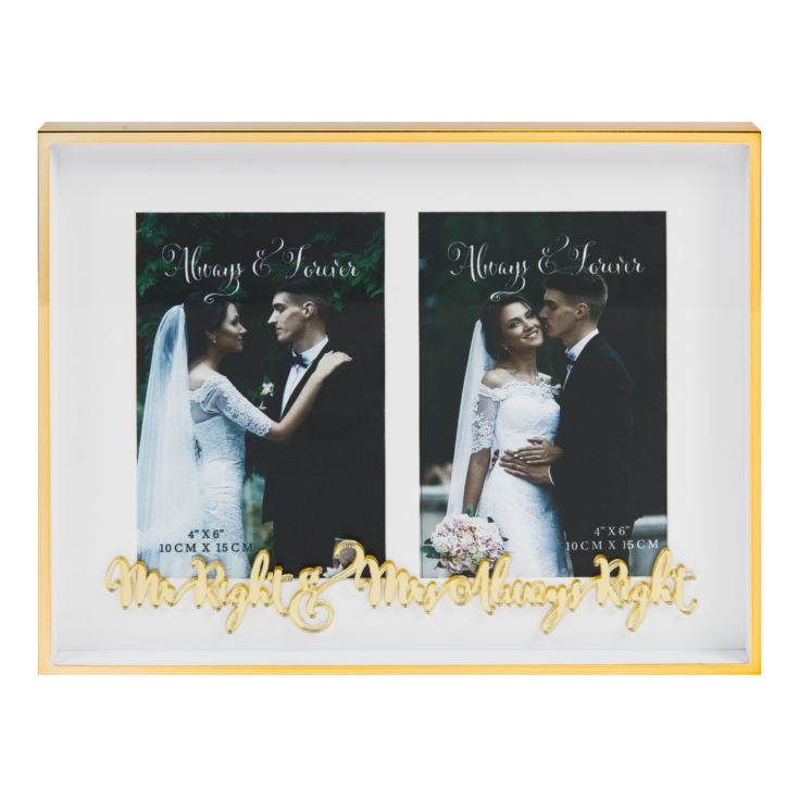 Always & Forever 'Mr & Mrs Always Right' Double Frame product image