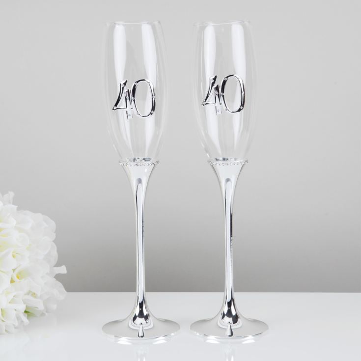 Celebrations Set of 2 Champagne Flutes - 40 product image