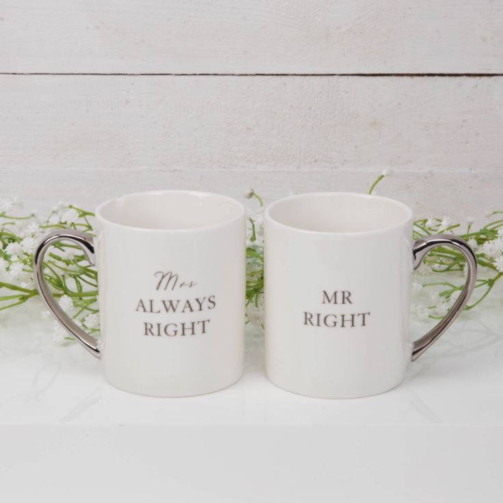 Amore Mug Gift Set pair - Mr Right Mrs Always Right product image
