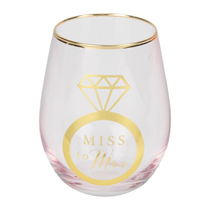 AMORE BY JULIANA® Pink Miss to Mrs Stemless Wine Glass product image