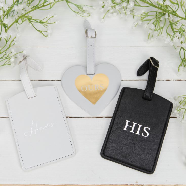 AMORE BY JULIANA® Set of 3 His, Hers and Ours Luggage Tags product image