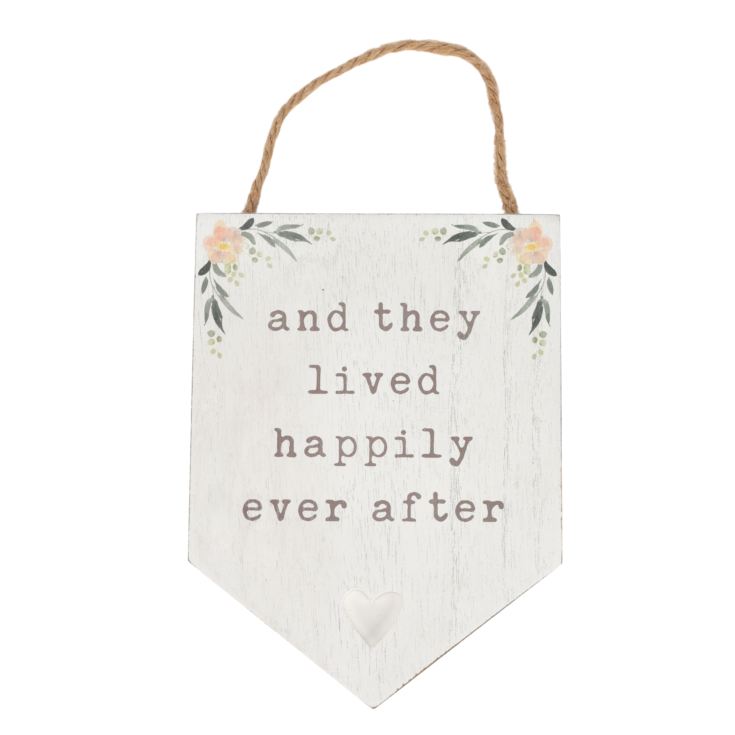 Love Story MDF Pendant Plaque "Happily Ever After" product image