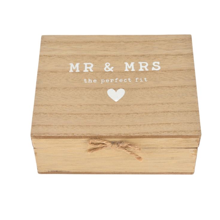 Love Story Pair of Keyrings in Box "Mr" & "Mrs" product image