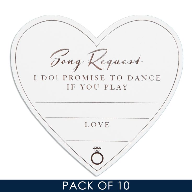 Amore Wedding Table Song Request Cards (pack 10) product image