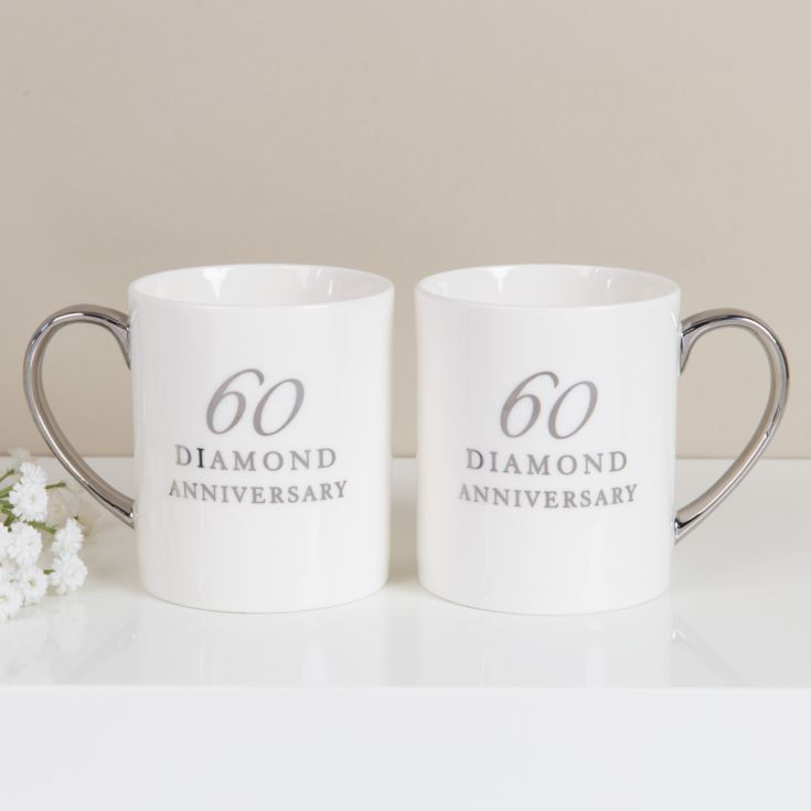 AMORE BY JULIANA® Set of 2 Porcelain Mugs - 60th Anniversary product image