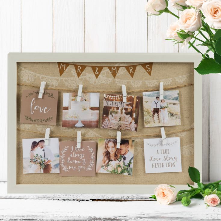 Love Story Peg Collage Frame - Mr & Mrs product image