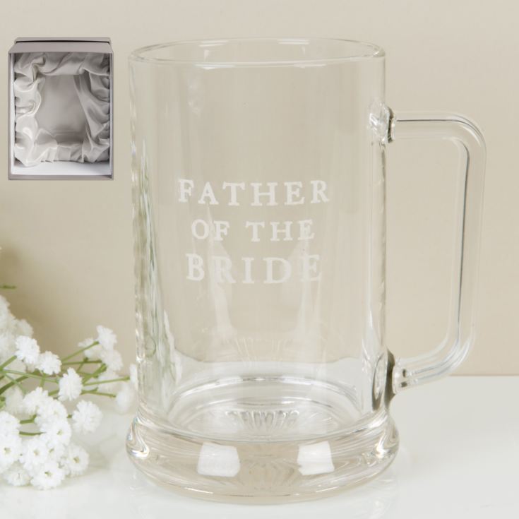 AMORE BY JULIANA® Glass Tankard - Father of The Bride product image