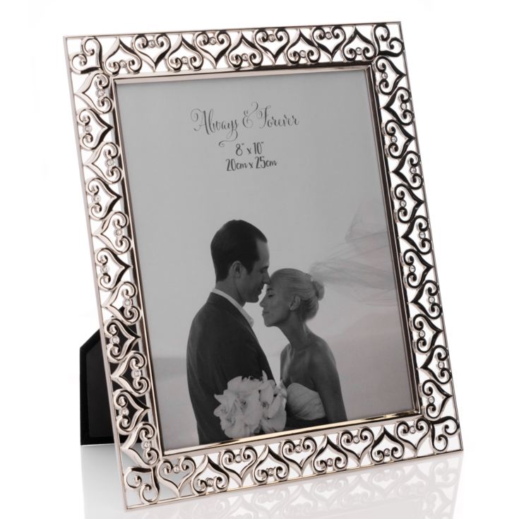 Silverplated Hearts Photo Frame 8" x 10" product image