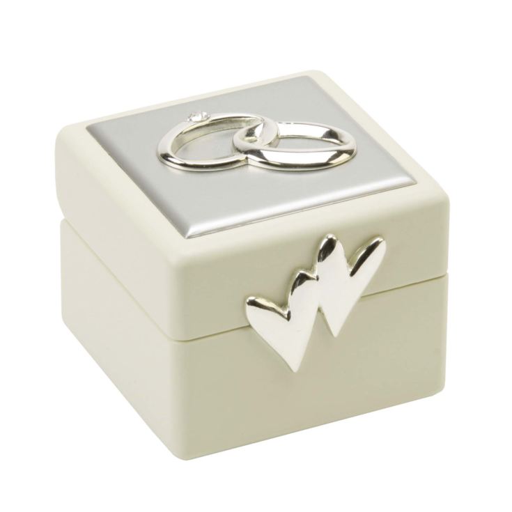 Amore Wedding Ring Box with Icons & Crystals product image