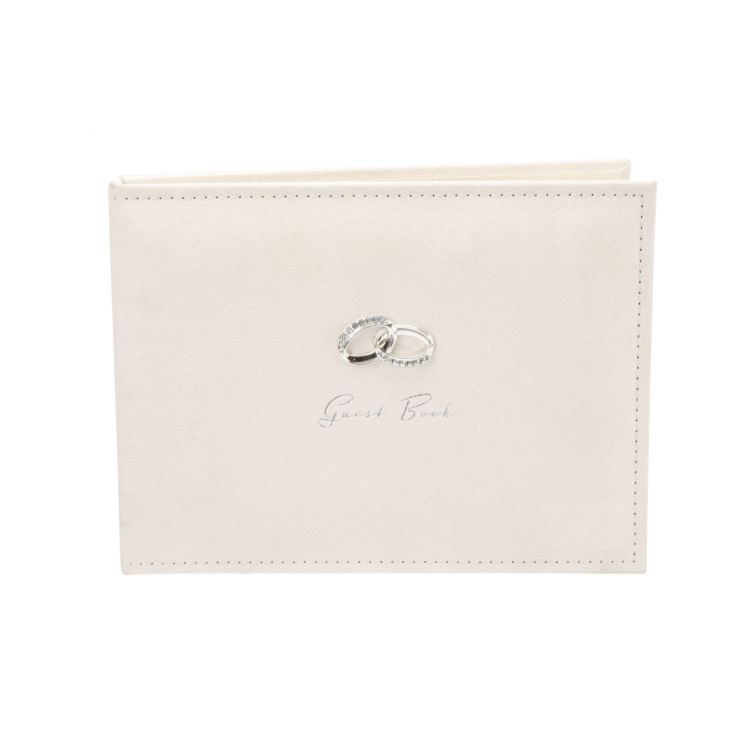 Amore Suede Guest Book with Silver Rings 40 pages product image