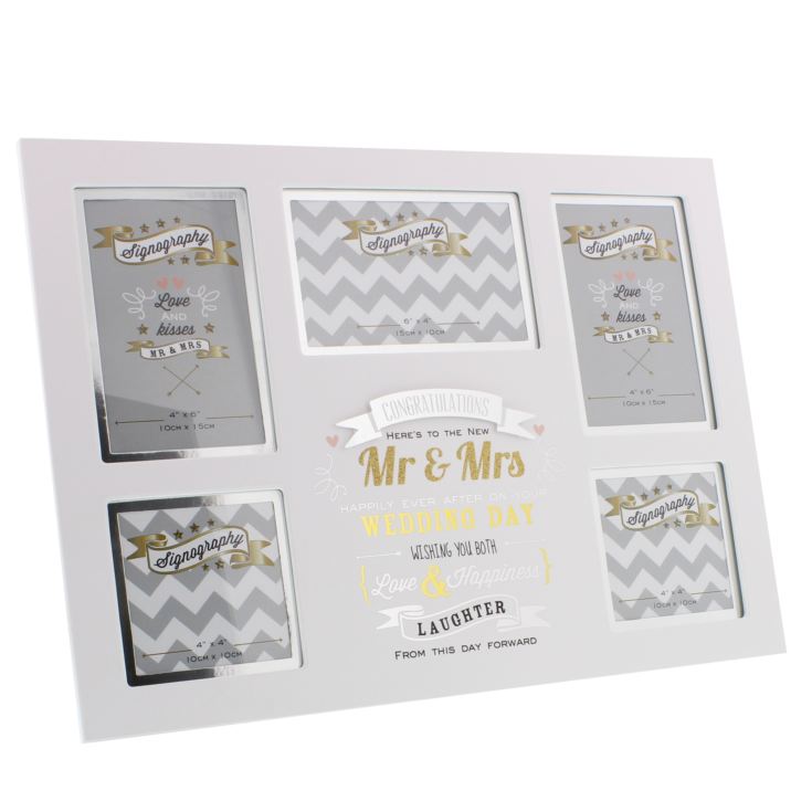 Signography Wedding Photo Frame 5 Aperture - Mr & Mrs product image