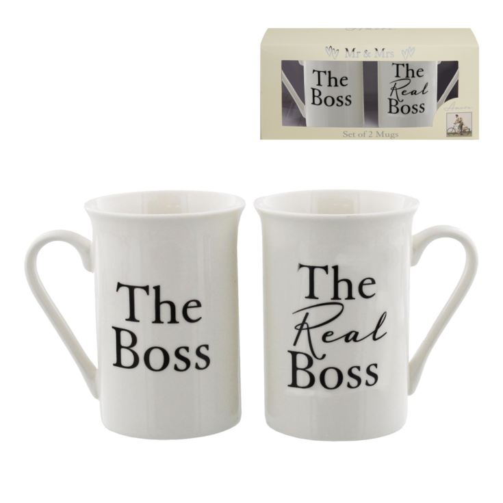 Amore 2 piece Mug Set - "The Boss / The Real Boss" product image