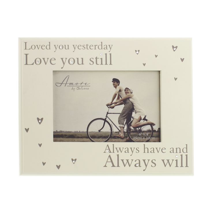 6" x 4" - AMORE BY JULIANA® Love You Yesterday Photo Frame product image