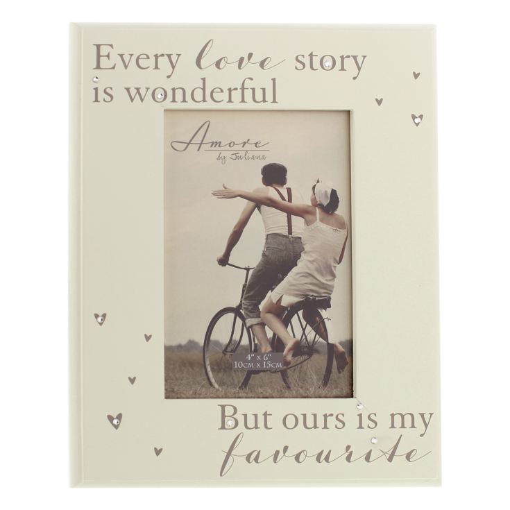 4" x 6" - AMORE BY JULIANA® Every Love Story Photo Frame product image