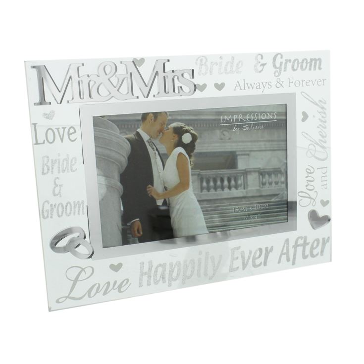 Mirror 3D Words Wedding Frame 6" x 4" product image