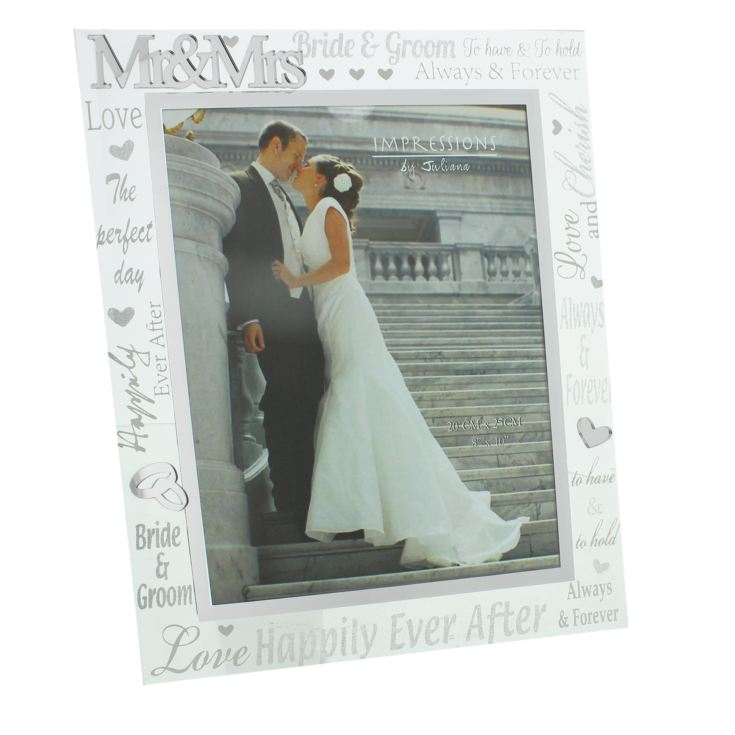 Mirror 3D Words Wedding Frame 8" x 10" product image