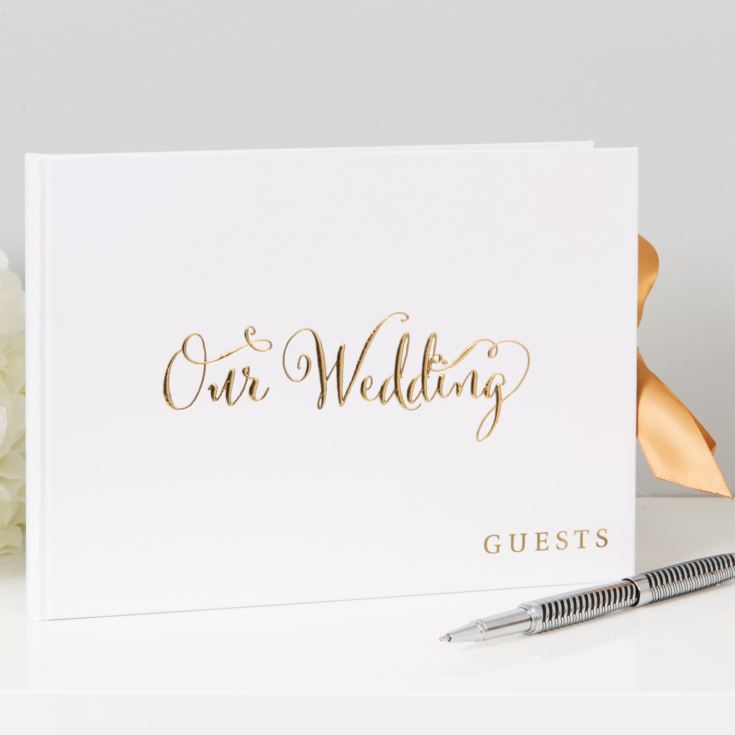 'Always & Forever' Gold Foil "Our Wedding" Guest Book product image