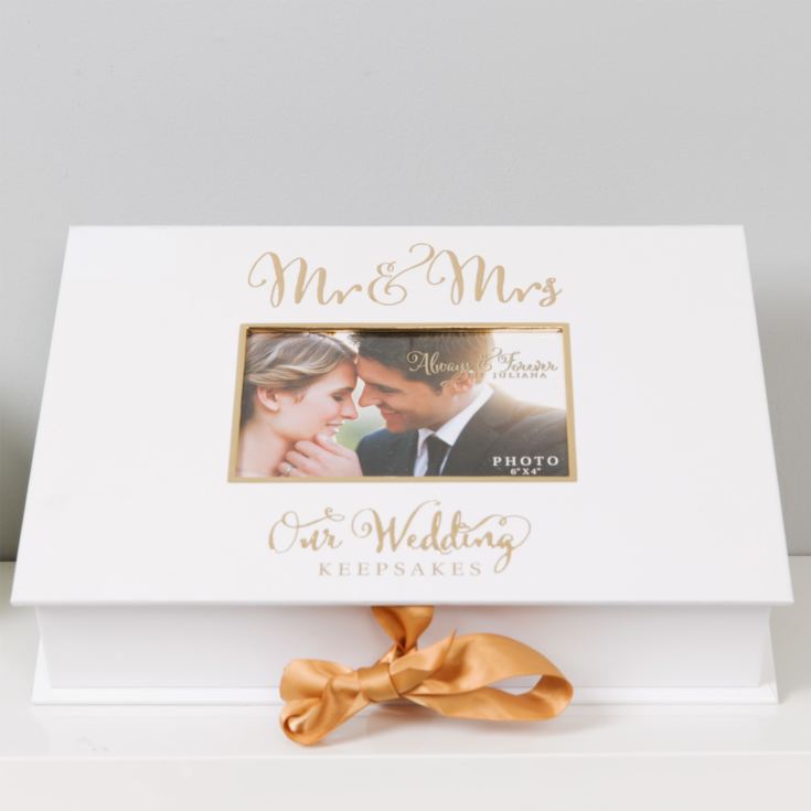 'Always & Forever' Gold Foil A4 Keepsake Box Mr & Mrs *(6/9) product image