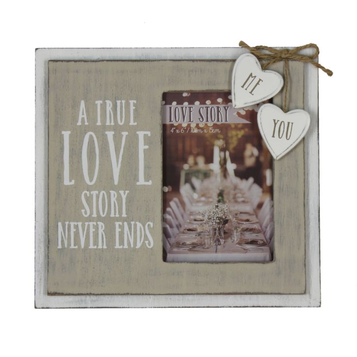 4" x 6" - Love Story Photo Frame - A True Love Story product image