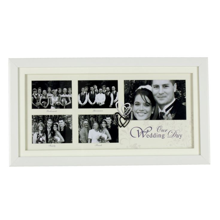 White Double Collage Frame - Wedding Day product image