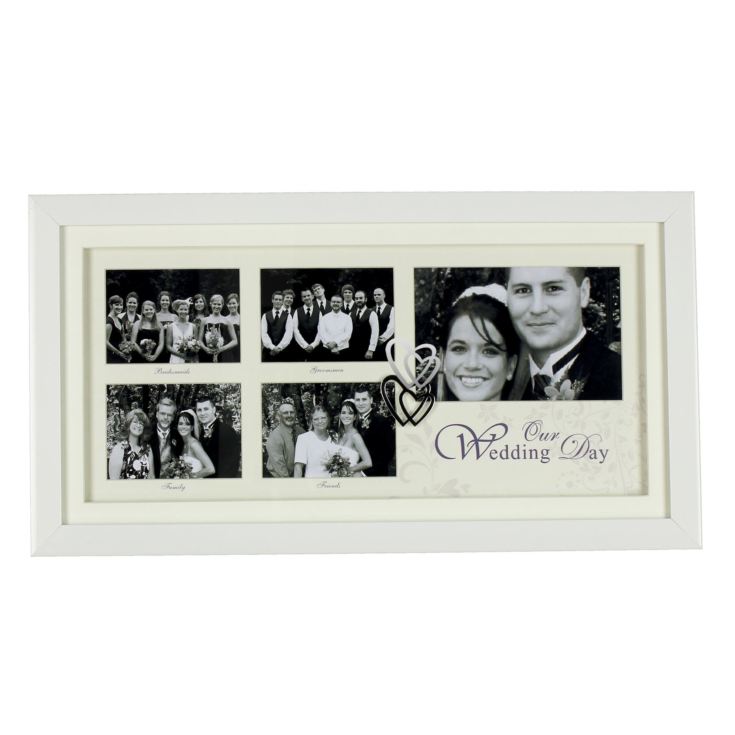 White Double Collage Frame - Wedding Day product image