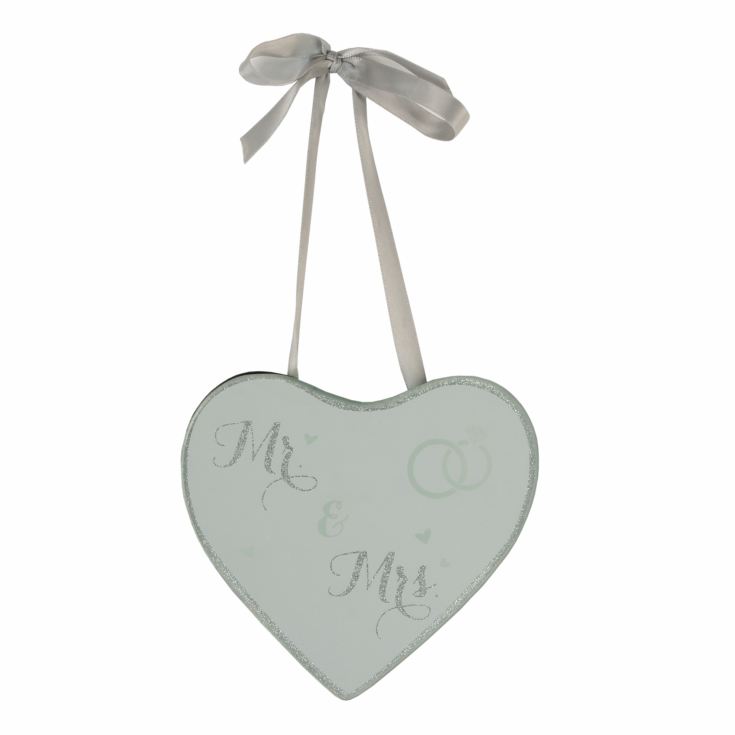 Celebrations Mr & Mrs Sparkle Heart Shaped Plaque product image