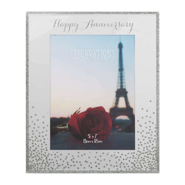 5" x 7" - Celebrations Sparkle Frame - Happy Anniversary product image