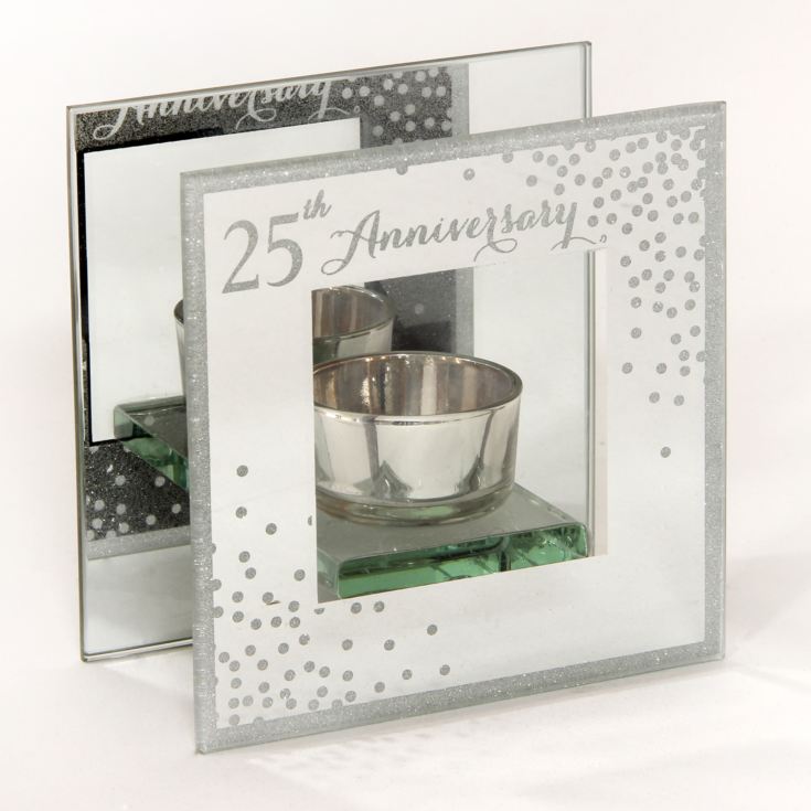 Celebrations Sparkle Tea Light Holder - 25th Anniversary product image