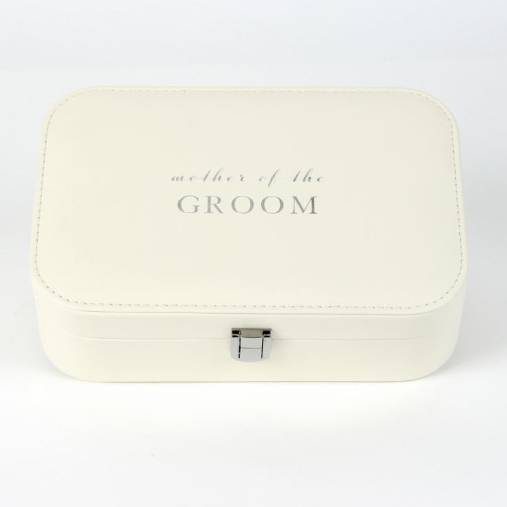 Amore Ivory Leatherette Jewellery Box "Mother of The Groom" product image