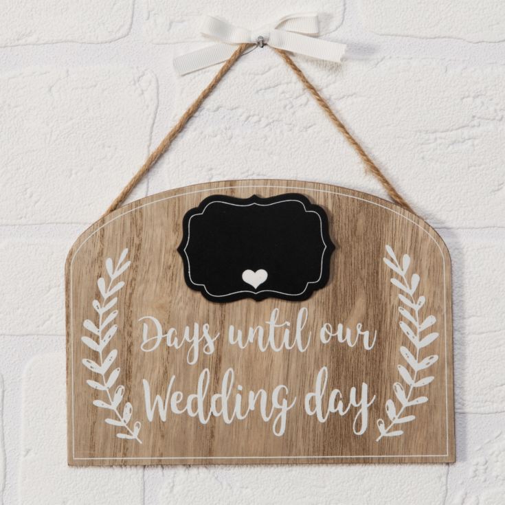 Love Story Plaque Countdown to our Wedding product image