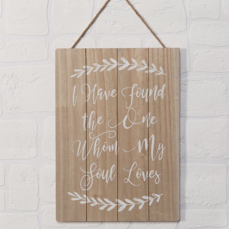 Love Story Large Plaque - I Have Found The One product image