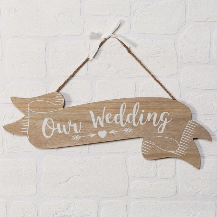 Love Story 'Our Wedding' Scroll Plaque product image