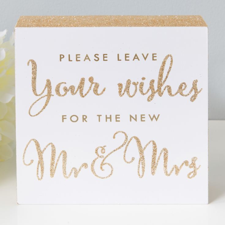 Always & Forever Mr & Mrs Wishes Plaque product image