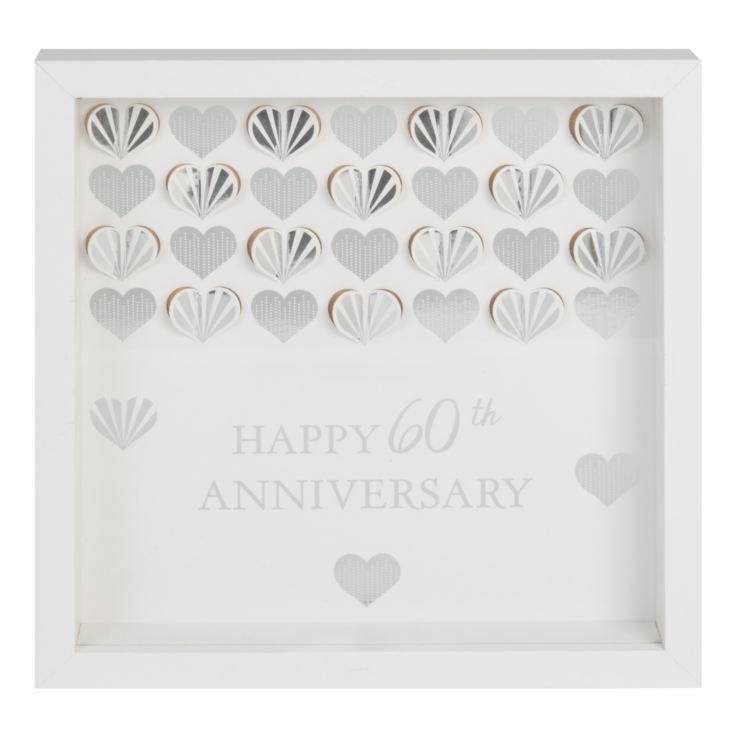 Celebrations White Framed Wall Plaque - 60th Anniversary product image