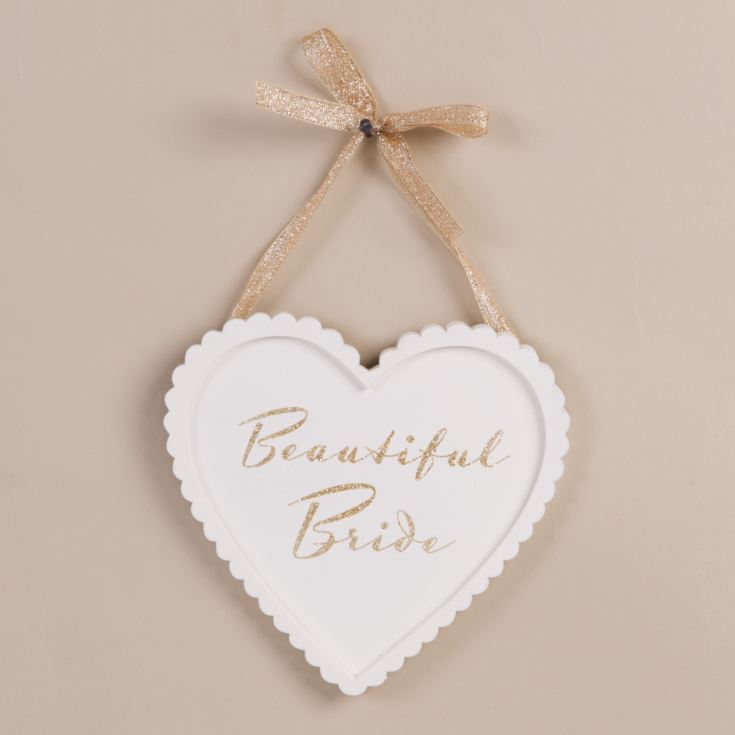 AMORE BY JULIANA® Heart Plaque - Beautiful Bride product image