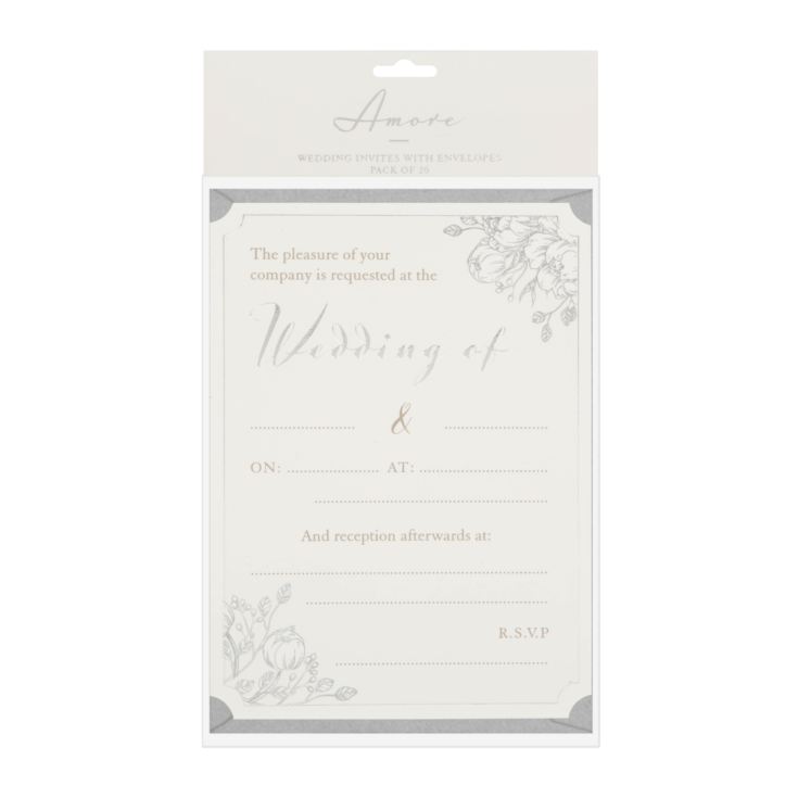 AMORE BY JULIANA® Wedding Day Invites - Pack of 20 product image