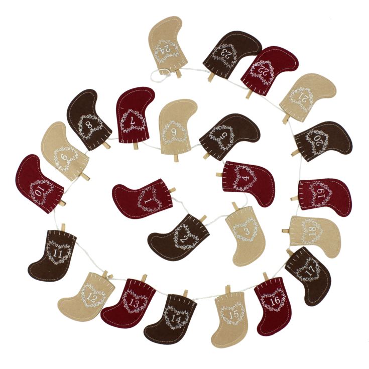 Christmas Stocking Advent Bunting product image