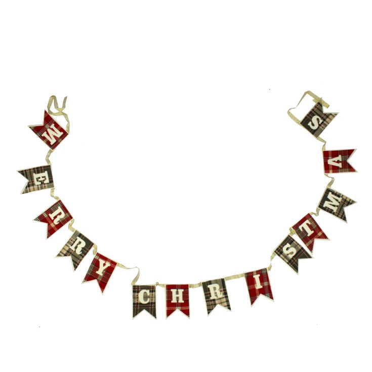 Tartan Bunting 'Merry Christmas' product image