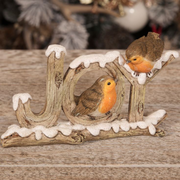 Hand Painted Resin Two Robins Figurine - Joys product image